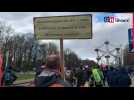 Fin de la manifestation anti-covid à l'Atomium