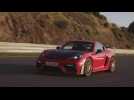 The new Porsche 718 Cayman GT4 RS in Red Driving Video