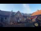 Locon : une maison détruite par le feu