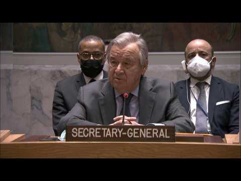 UN chief tells Putin: 'Stop your troops from attacking Ukraine'