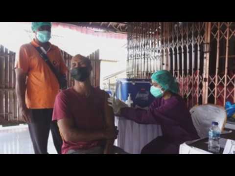 COVID-19 vaccination drive continues in Indonesia's Bali
