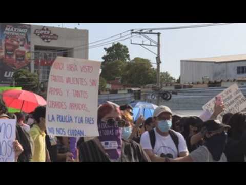 Hundreds protest in El Salvador against court ruling that allows Bukele's re-election