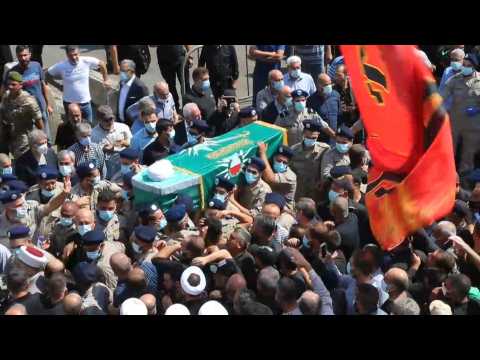 Lebanese hold funeral of Supreme Shiite Islamic Council