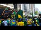 People gather in Sao Paulo to show support for Bolsonaro's government