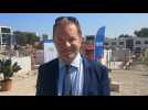 Nicolas Best, directeur du CHU Carémeau de Nîmes, explique le chantier du bâtiment MPR/SMIT/gériatrie