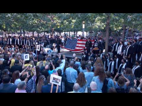 New York ceremony honors 9/11 dead on 20th anniversary
