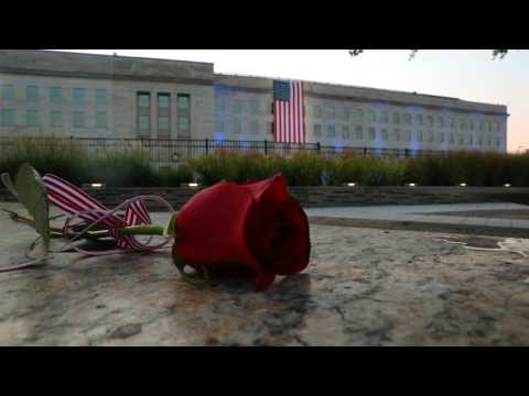 US drapes American flag at Pentagon to mark 20th anniversary of 9/11