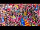 Thousands demonstrate in Barcelona on National Day of Catalonia