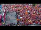 Barcelona police estimates 108,000 protesters at national day rally while ANC says 400,000