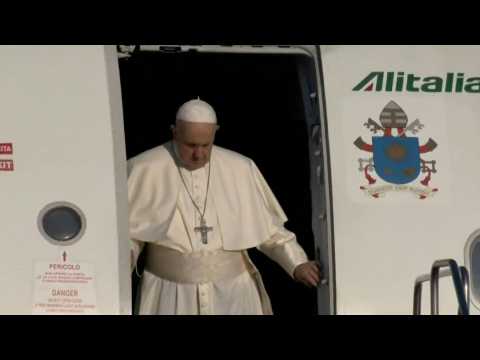 Pope Francis arrives in Hungary for whirlwind tour