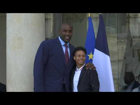 France: Olympic medalists arrive at the Élysée Palace
