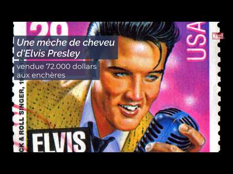 VIDEO : Une mche de cheveu d'Elvis Presley a t vendue  un prix exorbitant aux enchres