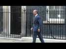 UK's foreign minister arrives at Downing Street after cabinet reshuffle