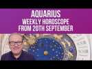Aquarius Weekly Horoscope from 20th September 2021