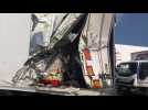 Accident entre deux poids lourds sur la rocade à Calais
