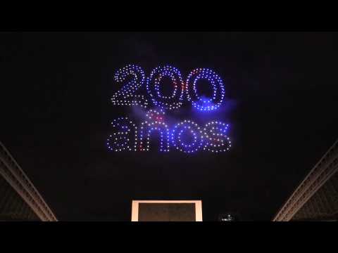 Intel drones lit up the sky in celebration of the bicentennial in Costa Rica