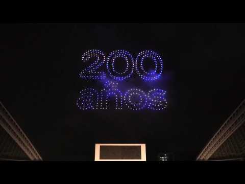 Intel drones light up sky to celebrate 200 years of Costa Rica