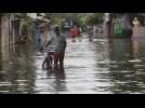 Heavy monsoon leaves India's Kolkata partially submerged
