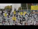 Protest in front of Foreign Ministry in Berlin against Iranian President Ebrahim Raisi