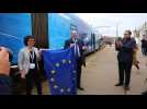 Train "Connecting Europe Express" arrives in Riga
