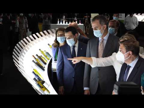 Felipe VI shows his support for the olive grove sector at the Expoliva fair