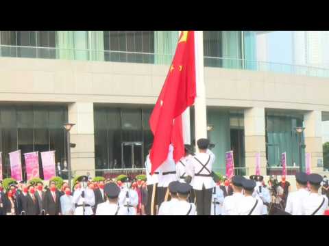 HK: Flag-raising ceremony to mark China’s National Day