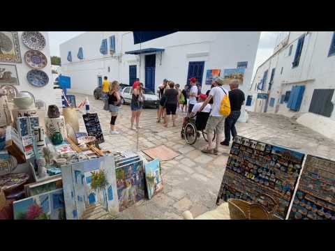 Tunisian town of Sidi Bou Said on World Tourism Day