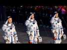 Aventure spatiale réussie pour les trois premiers taïkonautes de la station spatiale chinoise