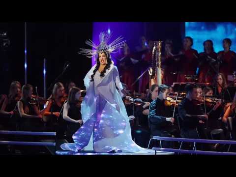 Soprano Anna Netrebko performs in Moscow