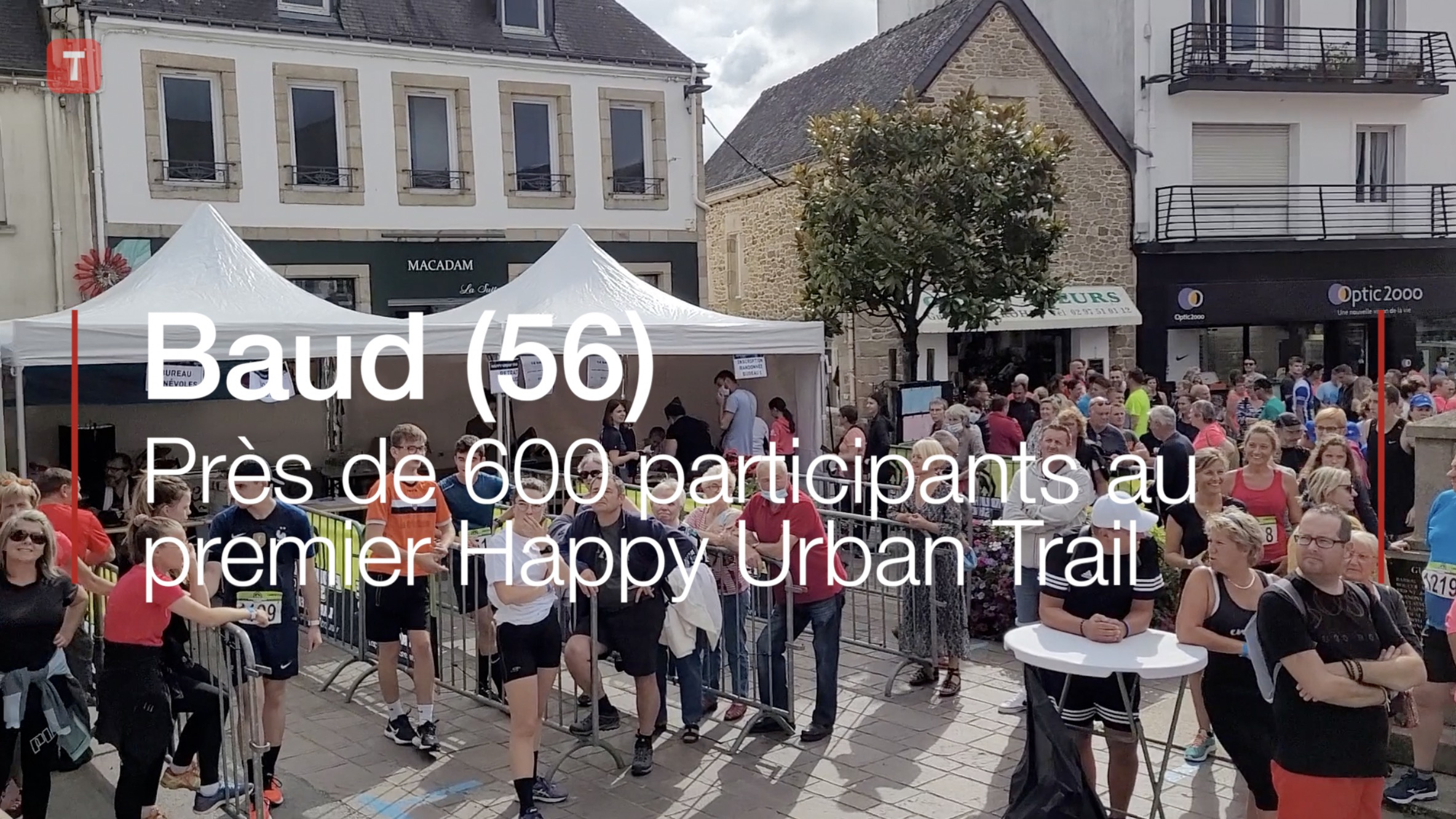 Baud (56). Près de 600 participants au premier Happy Urban Trail  (Le Télégramme)