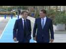 France's Macron arrives at EU MED summit in Athens