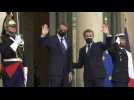 France's Macron receives Greek PM Mitsotakis at the Élysée Palace