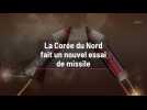 La Corée du Nord fait un nouvel essai de missile.