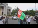 Afghan students protest in India against the tailban government
