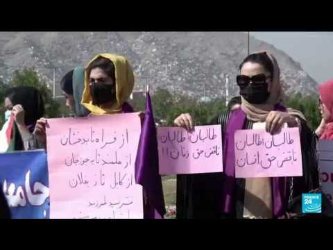 Afghan women protest against Taliban's all-male government