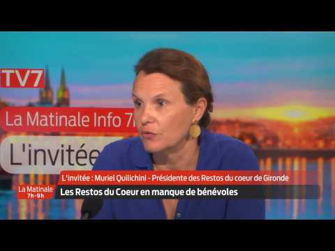 La Matinale | L'Invitée | Muriel Quilichini, présidente des Restos du cœur de Gironde