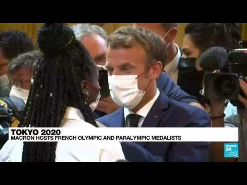 Tokyo 2020: French President Macron hosts olympic and paralympic medalists