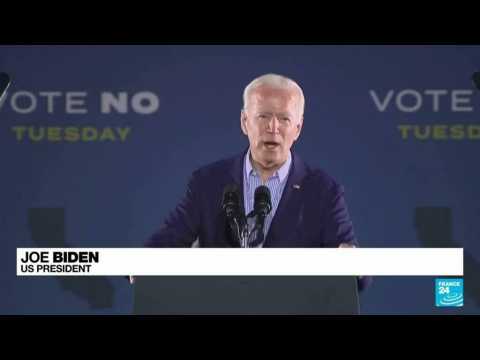 Biden campaigns with California governor on eve of Republican-backed recall election