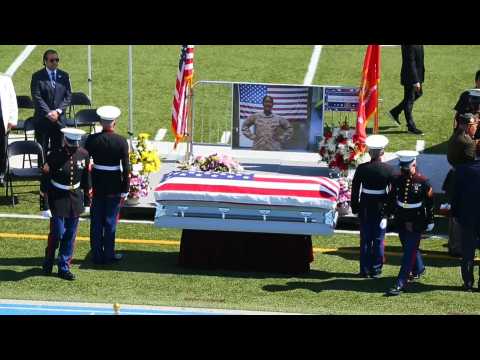 Public wake in honor of Marine sargeant killed in Kabul
