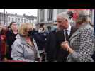 Le Roi Philippe et la Reine Mathilde à Verviers en soutien aux victimes des intempéries