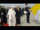 Farewell ceremony for Pope Francis at Bratislava airport
