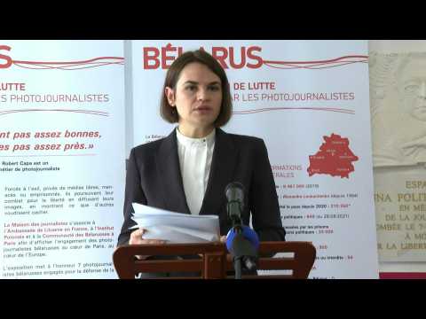 Opposition leader Tikhanovskaïa calls on France to 'solve the Belarusian crisis'