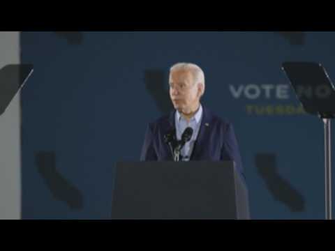 Biden speaks in Long Beach as California Gov. Newsom faces recall