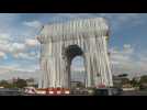 Paris' Arc de Triomphe is transformed into a tribute to late artist Christo