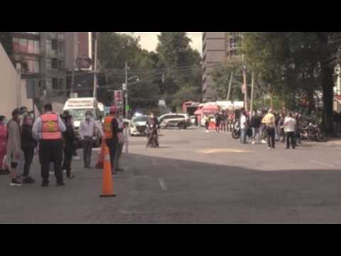 Massive participation in Mexico City's earthquake drill