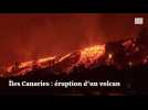 Iles Canaries: éruption d'un volcan