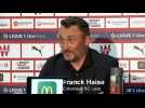 La joie de Franck Haise après le derby