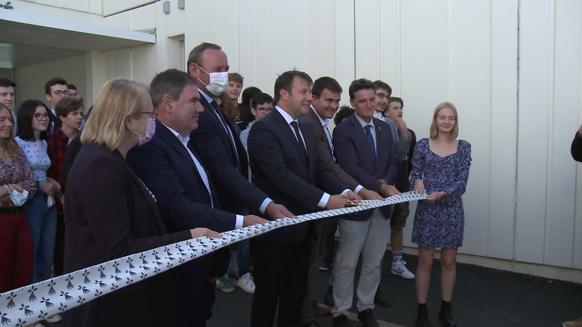 Inauguration du lycée Diwan de Vannes, deuxième de Bretagne (Tébéo-TébéSud)