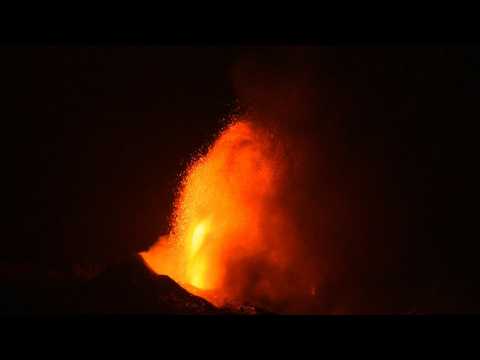 Lava from La Palma volcanic eruption devours scores of houses