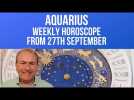 Aquarius Weekly Horoscope from 27th September 2021